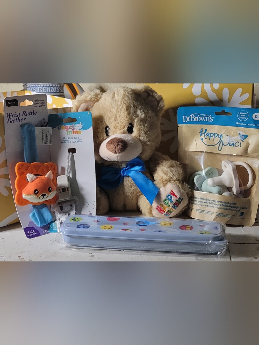 Baby Bundle, Dr Brown Paci's Birthday Bear, Spoon Set Paci Holders